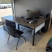 Wood Top L Suite Office Desk w/ Dual Storage, Metal Frame